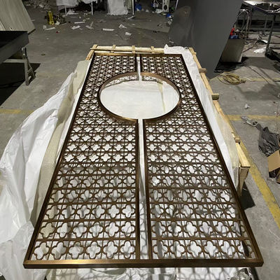 Giá tốt. 304 201 Metal Hairline Bề mặt vàng Stainless Steel màn hình phòng khách trực tuyến