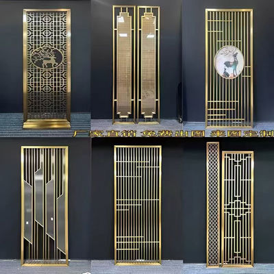 Giá tốt. Thiết kế phong cách hiện đại Foshan Factory Gold Rose Gold Stainless Steel Screen Partition Villa Home Hotel trực tuyến
