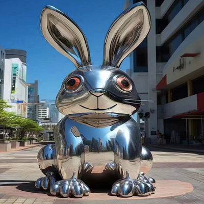 ODM 304 động vật voi thỏ 304 bột phủ sơn điêu khắc gương đánh bóng 316L thép không gỉ điêu khắc đường phố