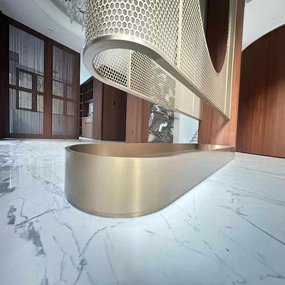 Giá tốt. Antique Color 304 Rose Gold Satin Hairline Laser Stainless Steel Metal Screen Partition Divider Sculpt trực tuyến