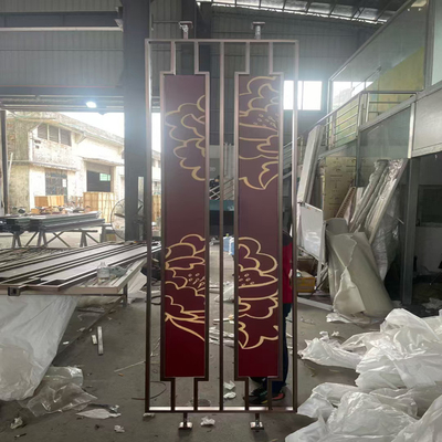 Kim loại vàng thép không gỉ màn hình phân vùng & phòng phân vùng