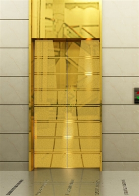 304 Mirror Etching 8K bóng vàng thang máy cửa bảng màu thép không gỉ