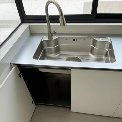 Custom Stainless Steel Countertop Bồn rửa rửa chống trầy xước Nhà bếp Stainless Steel Plate