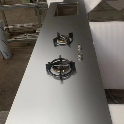 Giá tốt. Thức ăn lớp 304 Sliver Sandblast bề mặt chống trầy xước Stainless Steel tấm tủ bàn cho nhà bếp trực tuyến