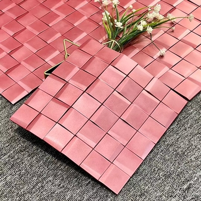 High-end thép không gỉ dán tường nền thích hợp cho khách sạn / biệt thự / trung tâm mua sắm phong cách hiện đại và đơn giản