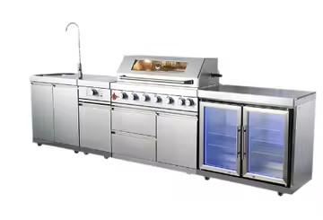 Phòng chống trầy xước Bàn bàn kim loại Tủ hiển thị Phòng bếp ngoài trời Cho sân nhà biệt thự