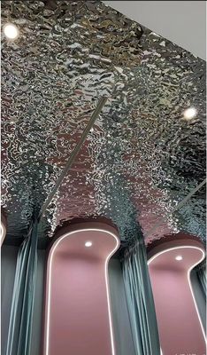 Giá tốt. Water Ripple Sliver Mirror 8k 4 * 8ft 4 * 10 ft Dự án trang trí tường trần bằng thép không gỉ trực tuyến