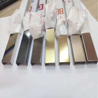 Giá tốt. Nẹp Inox Hình Chữ U Cho Thiết Kế Nội & Ngoại Thất, Nẹp Chân Tường Phủ Màu PVD trực tuyến