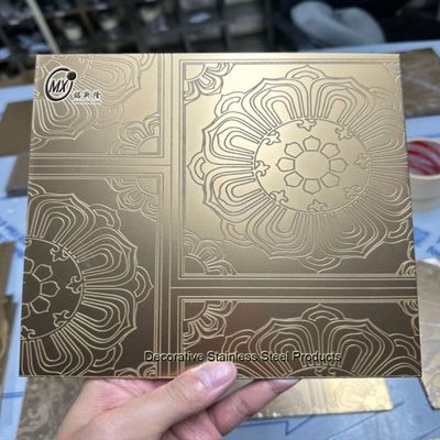 Giá tốt. Mẫu khác nhau khắc bề mặt Pvd phủ tấm thép không gỉ cho trang trí thiết kế trực tuyến