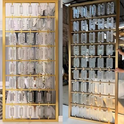 Giá tốt. Color Glass 316L Construction Metal Stainless Steel Partition Screen For Dividers trực tuyến