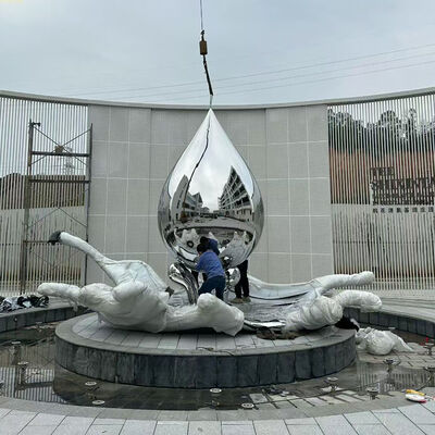 Nghệ thuật thiết kế 3D 316L Trung Quốc Islamic Stainless Steel Moon Sculpture Factory For Outdoor