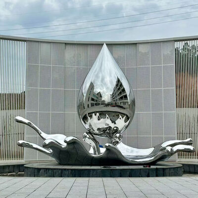 Giá tốt. Điêu khắc thép không gỉ 316L sơn tĩnh điện cho nghệ sĩ ngoài trời trực tuyến