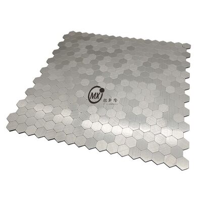 Giá tốt. Modern Stainless Steel Hexagon Metal Mosaic Tiles For Kitchen Bathroom Backsplash Bàn tường sàn trực tuyến