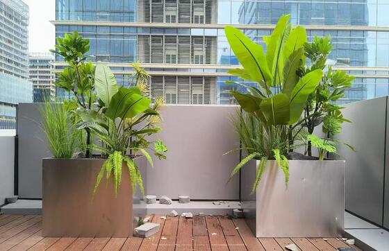 Giá tốt. Chậu hình chữ nhật bằng thép không gỉ cao cấp tiêu chuẩn Khách sạn với Tùy chọn Đèn LED trực tuyến