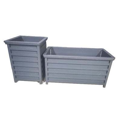 Giá tốt. Phong cách công nghiệp Custom thép không gỉ Trough Planter cho cảnh quan trực tuyến