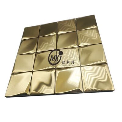 Giá tốt. Barcode Pattern Stainless Steel Mosaic for Modern Retail Shop Decoration trực tuyến