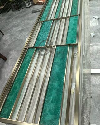 Giá tốt. Máy phân chia phòng thép không gỉ cắt laser hiện đại với PVD Plating Titanium và Mirror 8k Polish trực tuyến