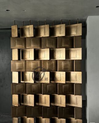 Giá tốt. PVD Plating Titanium Mirror 8k Polish Stainless Steel Screen Partition Bảng phân vùng đứng tự do kích thước tùy chỉnh trực tuyến