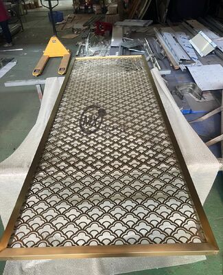 Giá tốt. Thiết kế mỏng Stainless Steel Screen Partition với PVD Plating Titanium và Mirror 8k Polish for Decorative Space Divider trực tuyến