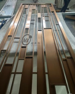 Giá tốt. PVD Plating Titanium Stainless Steel Screen Partition with Mirror 8k Polish và tùy chỉnh tùy chọn màu sắc trực tuyến