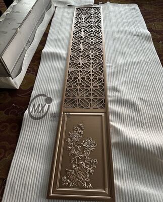 Giá tốt. Trung Quốc phong cách cắt laser ngăn chắn màn hình thép không gỉ với mẫu hoa và PVD Plating Titanium trực tuyến