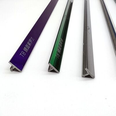 Foshan Factory 304 Stainless Steel T Trim Custom Size Brushed Gold T Shape Decorative Strip cho đồ nội thất gạch tường