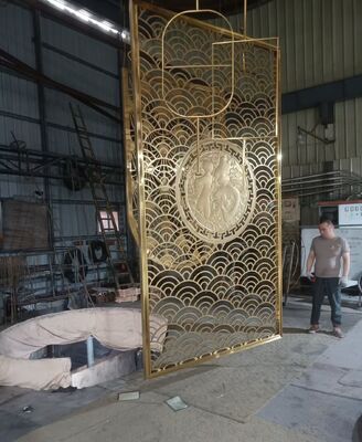 Giá tốt. Asian Cultural Pattern Stainless Steel Decorative Screen trực tuyến