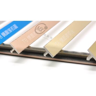 Giá tốt. Bán bán buôn thép không gỉ hình dạng T Trim Strip đa màu PVD bọc T Bar cho nội thất trang trí cửa tủ trực tuyến