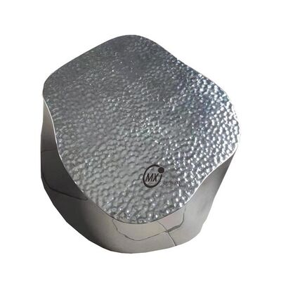 Giá tốt. Sliver Mirror Hammered/Embossed Stainless Steel Cloud Nesting Coffee Table Set Đồ nội thất phòng khách sang trọng hiện đại trực tuyến