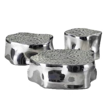 Bộ Bàn Trà Thép Không Gỉ Mạ Vàng Thủ Công OEM ODM Thiết Kế Hiện Đại Bàn Trà Tổ Chim Bàn Phụ Phòng Khách