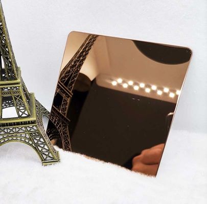 Giá tốt. Tấm thép không gỉ đánh bóng gương 0,55 đến 3mm Đồng đỏ để trang trí tường trực tuyến